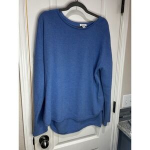 Sundance Cashmere Blue Sweater Sz XL Round Neck Spring Lightweight
